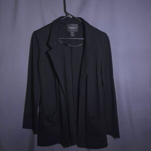 Christian Siriano‎ Open Front Blazer Black Size Small